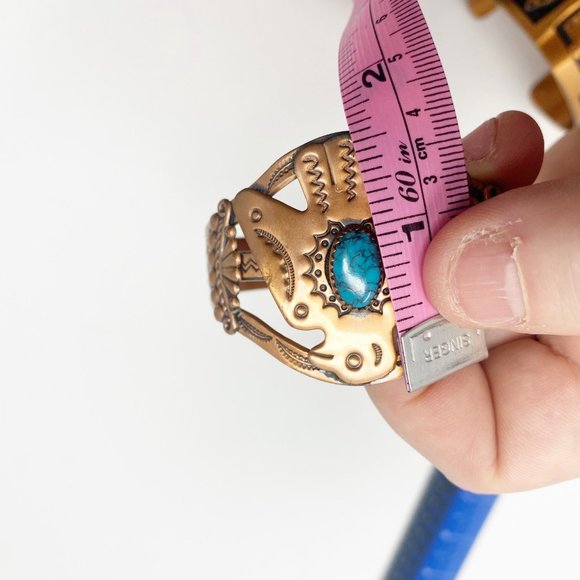 525 Vintage Bell Trading Post solid copper storyteller bracelets jewelry set - Picture 9 of 10